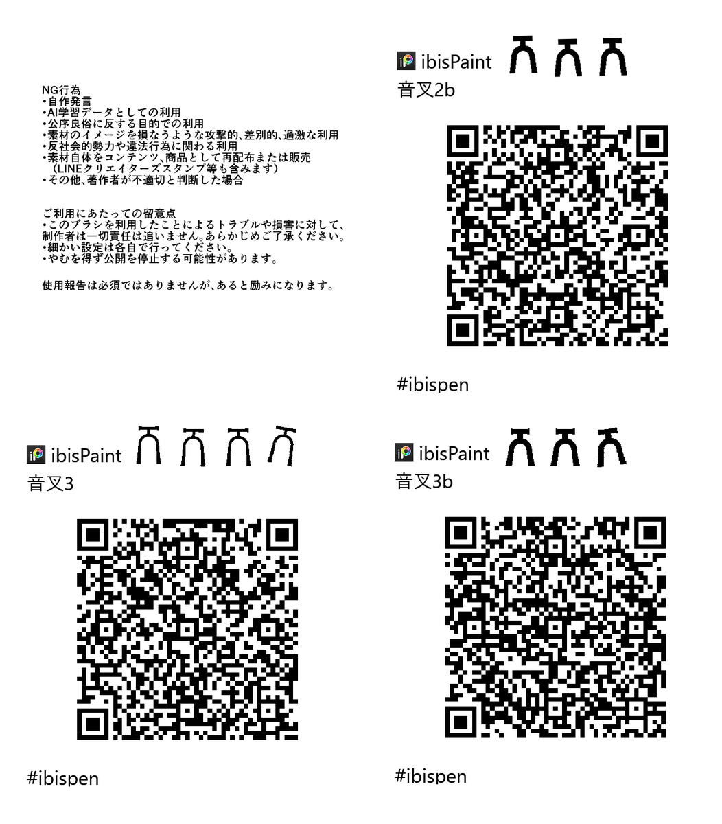 tmp_macrophylla's tweet photo. 音叉ブラシ(rktブラシ)

●クリスタ(Clip Studio)
https://t.co/2DmT07YDGA

●アイビス(ibis Pen/ibisPaint)
1/1b/2/2b
https://t.co/e4QxZF3Sox

3/3b/4s/4sb
https://t.co/b32LMyJ6bq

#CLIPSTUDIO #ibispen #ibispaint #ibisPaintX #ibisブラシ #ibisカスタムブラシ #カスタムブラシ https://t.co/xKc1EfX8is