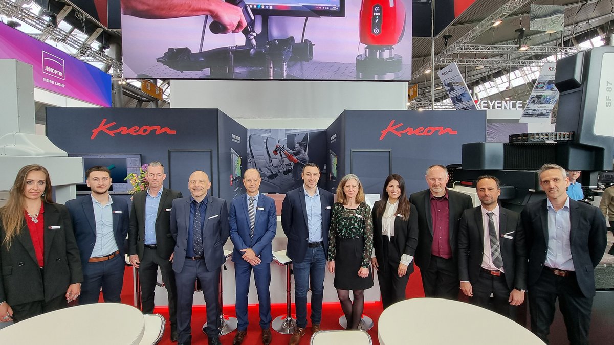 Kreon_Tech's tweet image. Day 1️⃣ at @Control_Messe kicks off with our amazing team in action!

Come meet us at Hall 3 Booth 3401 and discover Kreon’s latest 3D scanning innovations to tackle all your inspection challenges.🚀 

#Control2025 #Kreon3D #3DScanning #Metrology #Innovation #QualityControl