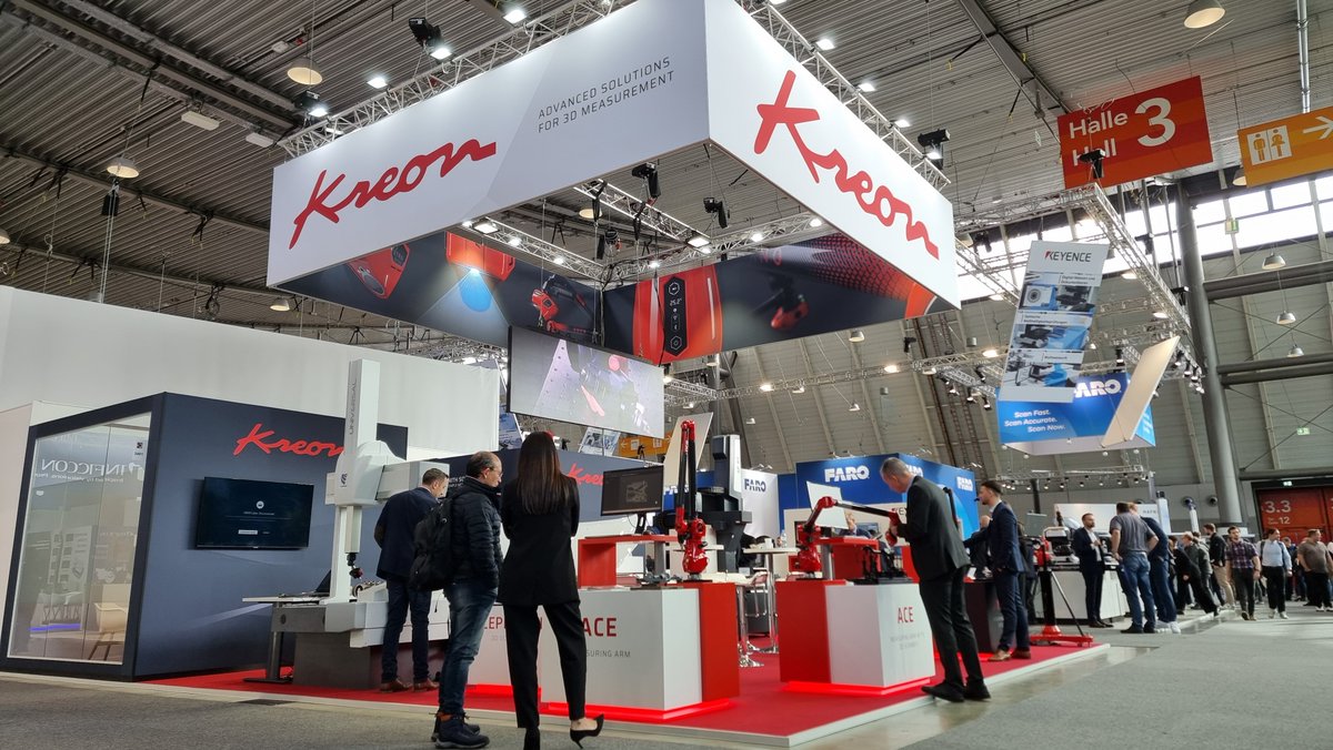 Kreon_Tech's tweet image. Day 1️⃣ at @Control_Messe kicks off with our amazing team in action!

Come meet us at Hall 3 Booth 3401 and discover Kreon’s latest 3D scanning innovations to tackle all your inspection challenges.🚀 

#Control2025 #Kreon3D #3DScanning #Metrology #Innovation #QualityControl