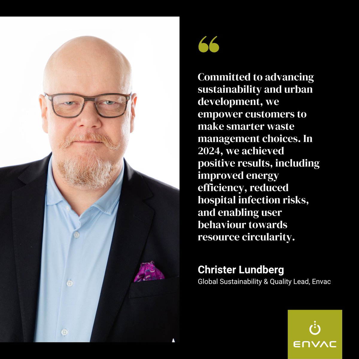 ♻️In 2024, we turned strategy into action: 
▪️ ↓ Decreased energy consumption
▪️ ↓ Fewer hospital infection risks
▪️ ↑ Improved recycling habits
▪️ ↑ 94.7% user satisfaction

Dive into the report → 
eu1.hubs.ly/H0jSJVS0

#Sustainability #SmartCities #Envac