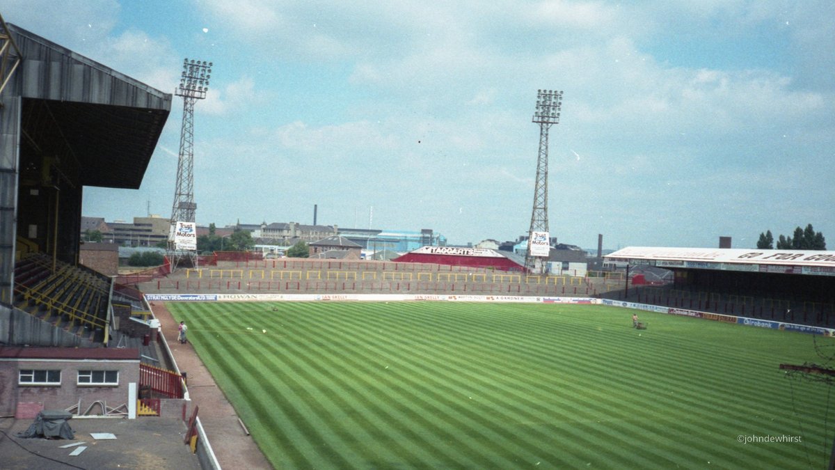 Fir Park, Motherwell in 1984. #FloodlightFriday
