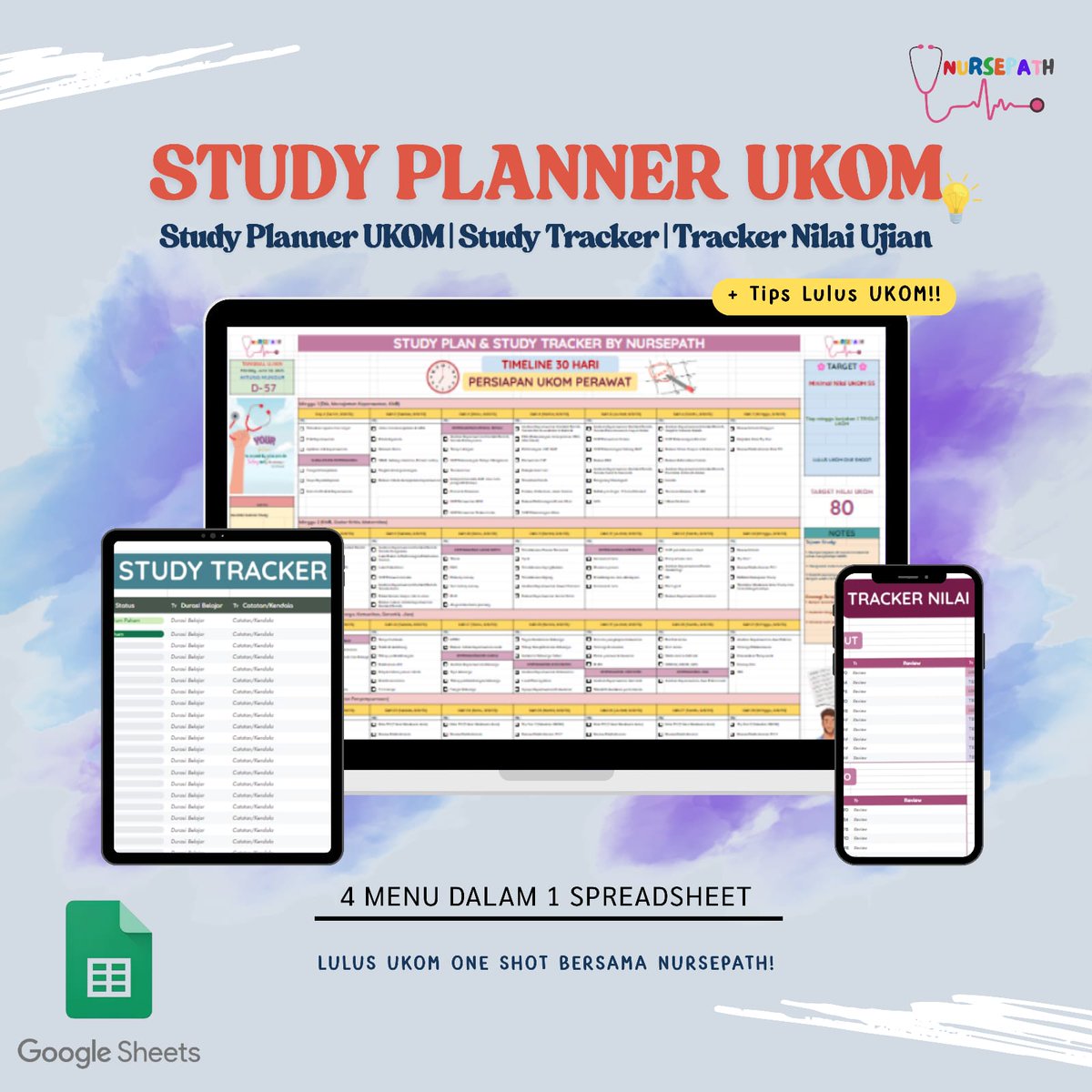 studydeee's tweet image. Haloo, buat yang berminat study plan ukom keperawatan bisa klik link disini yaa: lynk.id/nursepath_id/v…

Isi
- Kalender Study Plan for UKOM 1 bulan full (30 hari)
- Study Tracker UKOM
- Tracker Nilai Ujian, dan
- Tips Lulus UKOM