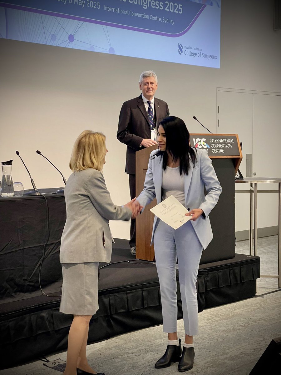 Dr Karishma Jassal (@karishma_jassal) on Twitter photo Yes I missed the selfie, but I did nail the moment ๐ What an incredible honour to share our research. Days are hard - balancing on call commitments with research. But recognition like this makes it worthwhile. <a href="/miR_JLEE/">James C Lee</a> <a href="/JonathanSerpell/">Dr Jonathan Serpell AM FRACS</a> <a href="/christophermpyk/">Chris Pyke</a> <a href="/RACSurgeons/">RACSurgeons</a> #racs25 Yes I missed the selfie, but I did nail the moment ๐ What an incredible honour to share our research. Days are hard - balancing on call commitments with research. But recognition like this makes it worthwhile. <a href="/miR_JLEE/">James C Lee</a> <a href="/JonathanSerpell/">Dr Jonathan Serpell AM FRACS</a> <a href="/christophermpyk/">Chris Pyke</a> <a href="/RACSurgeons/">RACSurgeons</a> #racs25