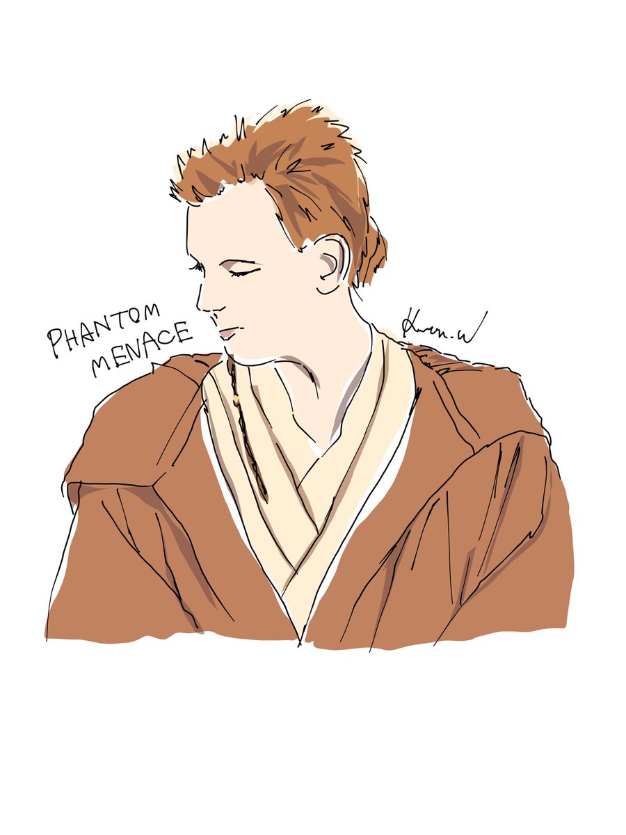 bonchanjojo's tweet image. パダオビ描いて！！との声を頂きましたので上げておきます。男性まだ苦手…

#StarWarsfanart #MayTheFourthBeWithYou #ObiWan