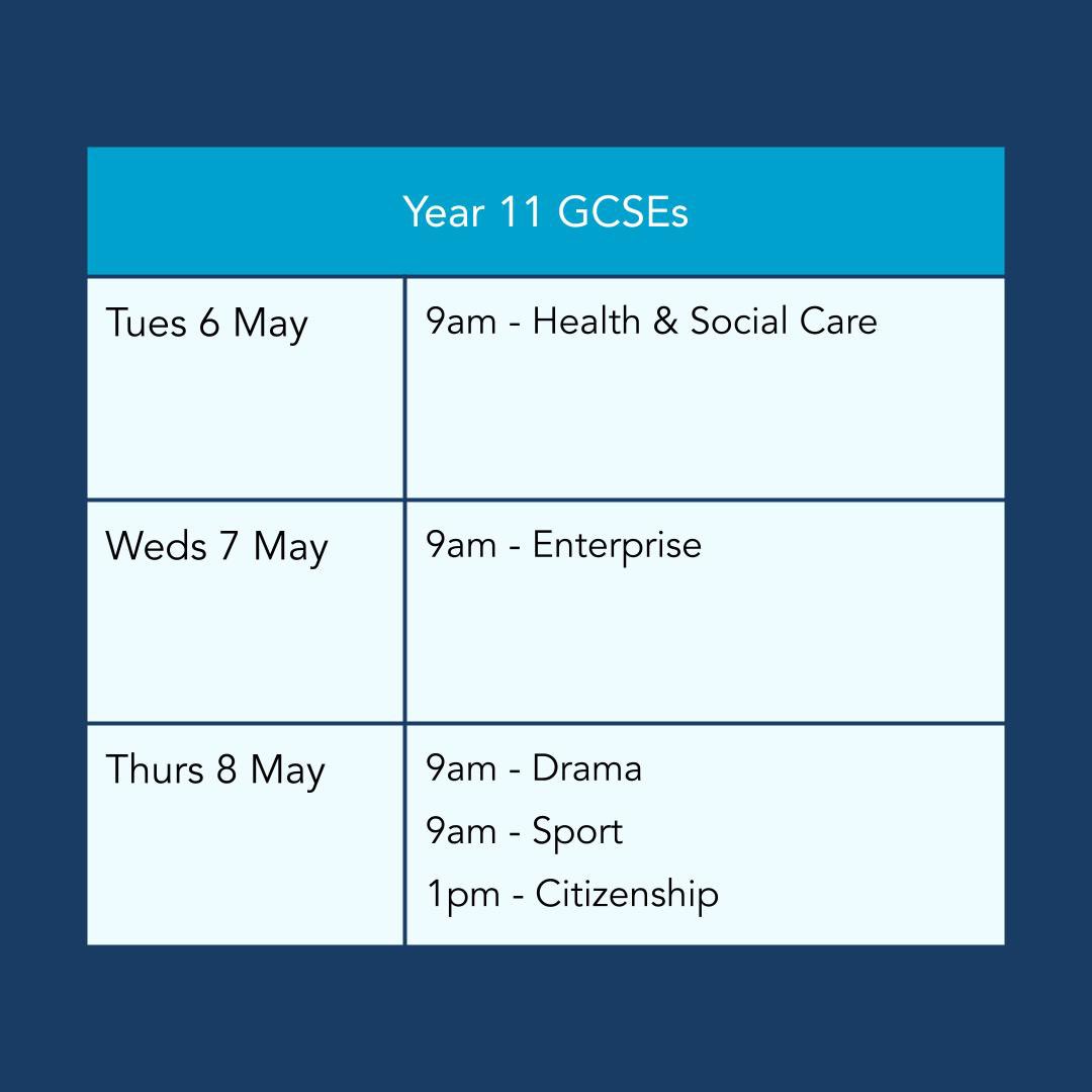 Exam season continues! 

Wishing the very best of luck to all our Year 11 pupils this week , you’ve got this! Keep going, stay focused and believe in yourselves!

#SucceedTogether