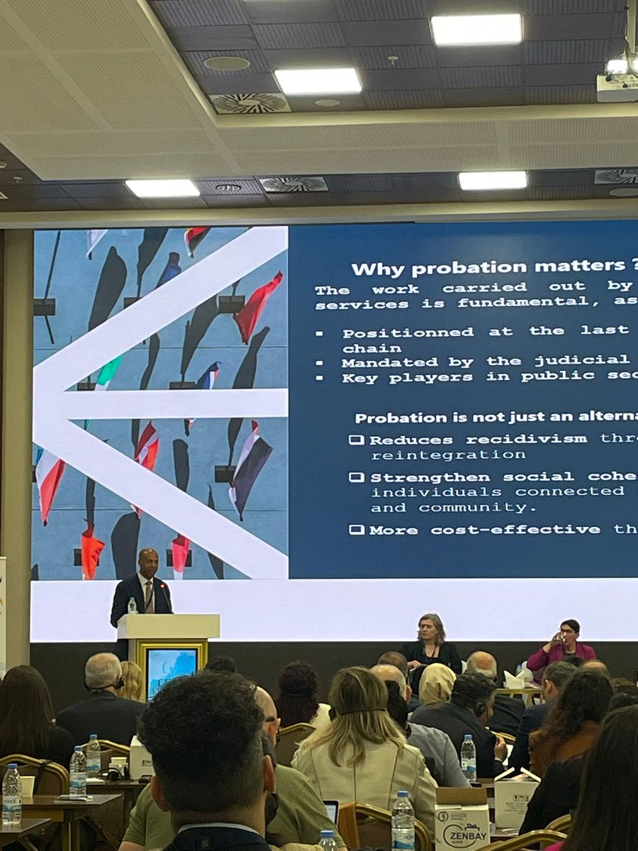 probation_irl's tweet image. "In France, we believe that people are not defined by their mistakes. Incarceration costs a lot and doesn't always work, whereas probation is known to reduce recidivism."
Daniel Dangles, Ministry of Justice, France.
#ProbationPerception2025