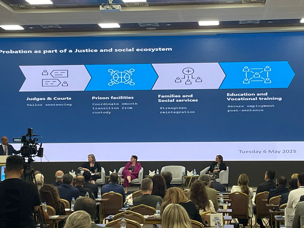probation_irl's tweet image. "In France, we believe that people are not defined by their mistakes. Incarceration costs a lot and doesn't always work, whereas probation is known to reduce recidivism."
Daniel Dangles, Ministry of Justice, France.
#ProbationPerception2025