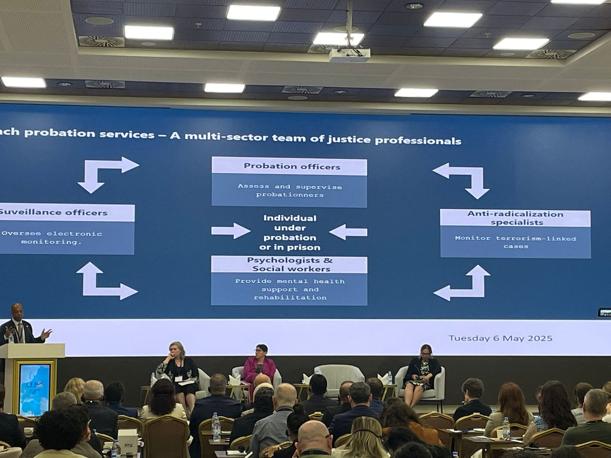 probation_irl's tweet image. "In France, we believe that people are not defined by their mistakes. Incarceration costs a lot and doesn't always work, whereas probation is known to reduce recidivism."
Daniel Dangles, Ministry of Justice, France.
#ProbationPerception2025