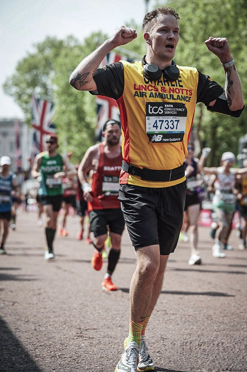 Crossing the finish line at the London Marathon 2025 😮‍💨

Months of training and fundraising culminated in this moment… and it was the best feeling in the world 🙏

Clocked in at 3 hours 26 minutes on my Garmin ⌚️ 

What a journey, what a day ❤️
