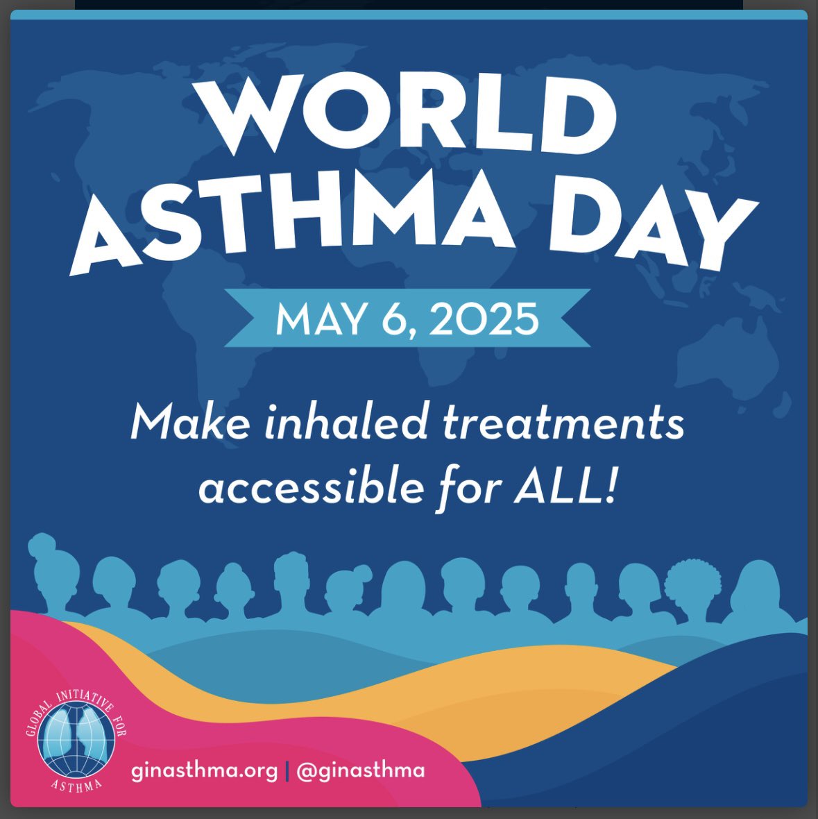 It’s #WorldAsthmaDay &amp; the theme is ‘Make Inhaled Treatments Accessible for ALL’ see the GINA report bit.ly/3EDiwMc
#SharedDecisionMaking &amp; education are key to ensure appropriate, safe use of medicines &amp; good #Asthma control