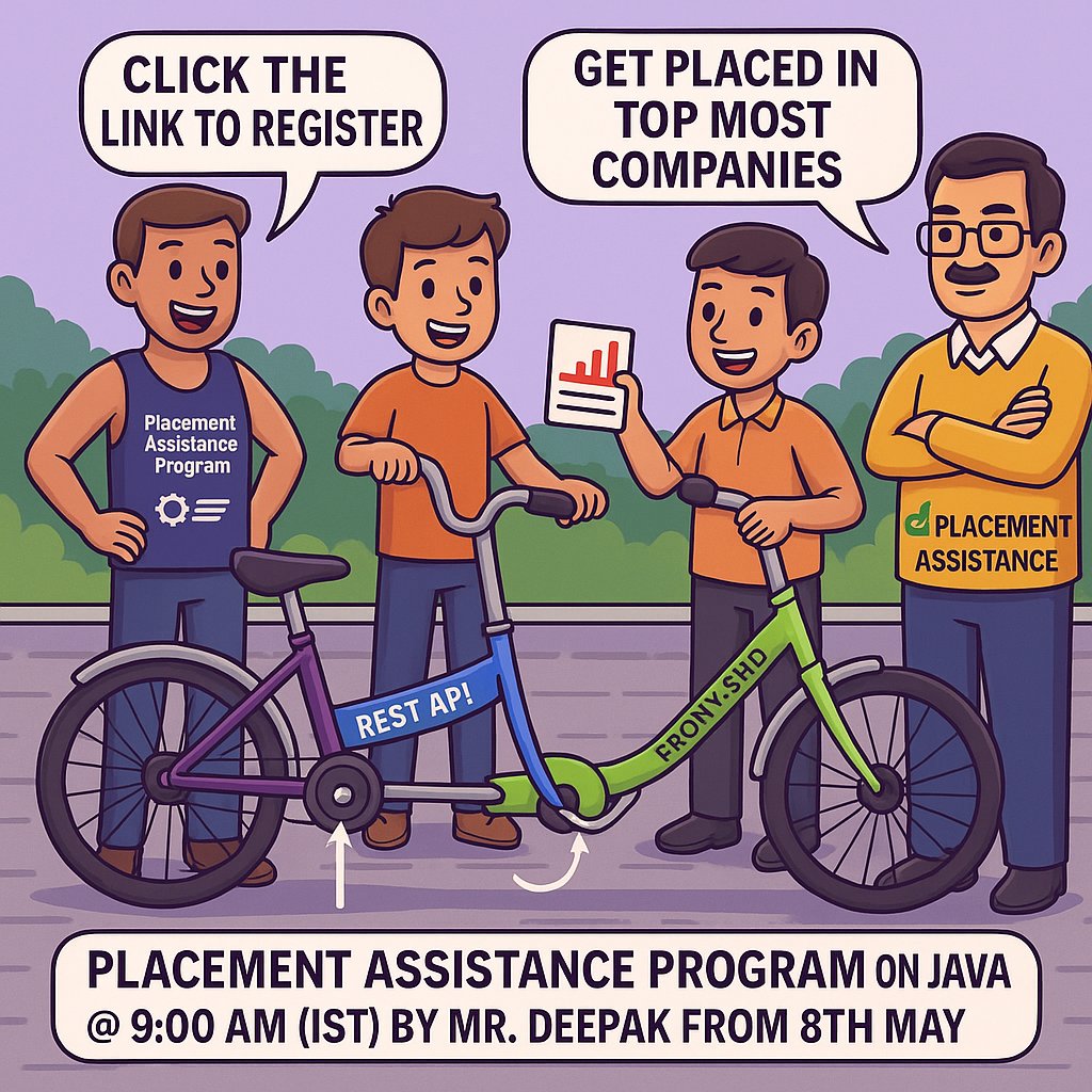 KattaSairamesh's tweet image. 👨💻Your Java journey starts NOW!
Join the free Placement Assistance Program
📌Sign up: tr.ee/f5luJW
🗓 May 8 | 🕚11 AM IST
🚀Fast-track your tech career
More courses: linktr.ee/ITcoursesFreeD…
#JavaTraining #CodeAndGetHired #JavaPlacement #TechCourses #JobSeeker