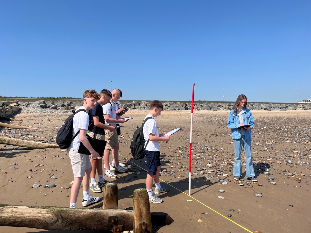 Last week, Year 10 GCSE Geography students went to Hornsea. We gathered data, including beach profiles and groyne depths. The students were fantastic and had an amazing day enjoying the glorious sunshine while learning important fieldwork skills. #TeamWTBA