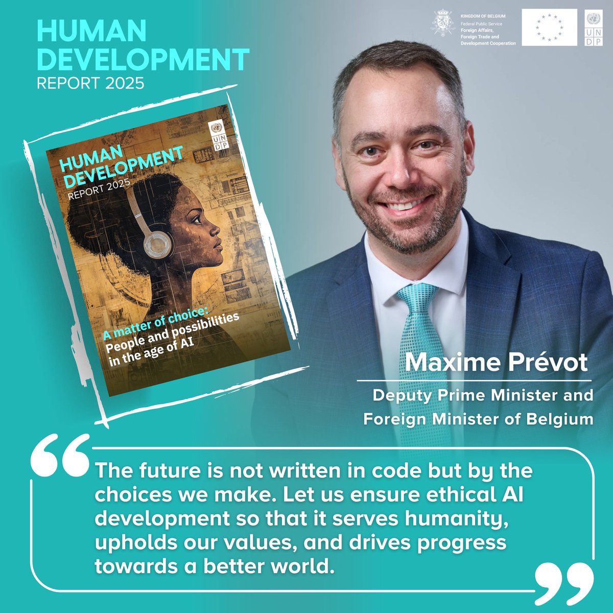 Human Development (@hdrundp) on Twitter photo <a href="/UNDP/">UN Development</a> <a href="/ASteiner/">Achim Steiner</a> <a href="/EU_Commission/">European Commission</a> <a href="/vonderleyen/">Ursula von der Leyen</a> At the opening of the #HDR2025 launch, Belgian Deputy Prime Minister <a href="/prevotmaxime/">Maxime PREVOT</a> urges the development of ethical, values-driven AI—built to serve humanity and advance our collective progress.
📺 Watch live: bit.ly/HDR2025Livestr… <a href="/UNDP/">UN Development</a> <a href="/ASteiner/">Achim Steiner</a> <a href="/EU_Commission/">European Commission</a> <a href="/vonderleyen/">Ursula von der Leyen</a> At the opening of the #HDR2025 launch, Belgian Deputy Prime Minister <a href="/prevotmaxime/">Maxime PREVOT</a> urges the development of ethical, values-driven AI—built to serve humanity and advance our collective progress.
📺 Watch live: bit.ly/HDR2025Livestr…
