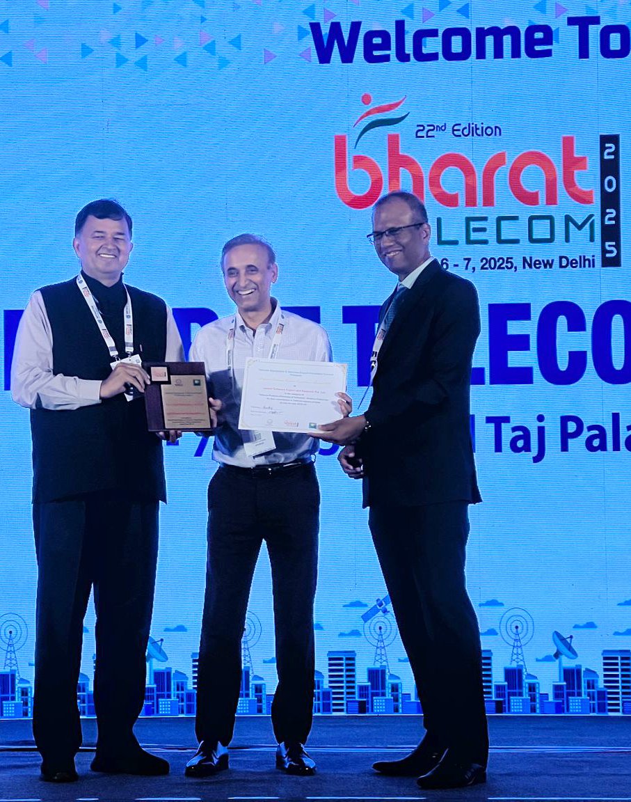 leptonsoftware's tweet image. Proud moment!  @leptonsoftware  wins the Bharat Telecom Export Excellence Award 2025 (@NewTepc) in Telecom Products – Medium Enterprises.

Recognized for global impact in #FTTX, network ops &amp;amp; AI-powered geospatial + digital twin tech.

#BharatTelecom2025 #LeptonSoftware
