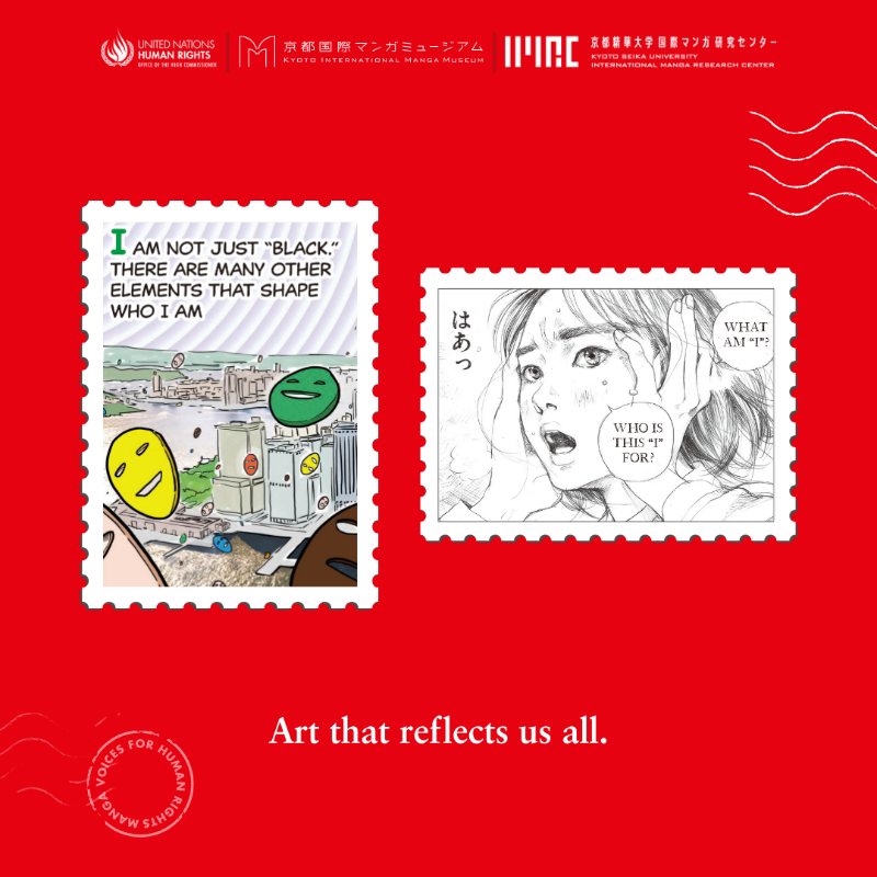 UNHumanRights's tweet photo. From May 1–12, explore the Manga Voices for Human Rights exhibit at the United Nations Pavilion, Expo 2025 in Osaka, Japan. 

These stories speak across languages, borders, and generations.

And they all carry one message: Human rights matter. For everyone. Everywhere.