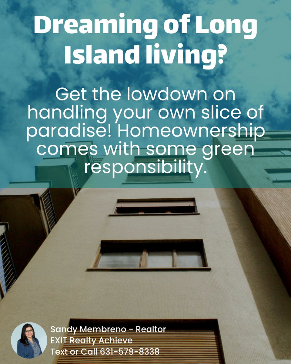 SandyMembreno's tweet photo. Ready to own a slice of Long Island? 🌿 Mowing your lawn isn’t just a chore; it’s a homeowner’s rite of passage! Are you prepared for the joys (and occasional groans) of yard work? Embrace the grass stains and make your mark! How's your mowing game? #HomeownerLife https://t.co/ITkwyN85qN