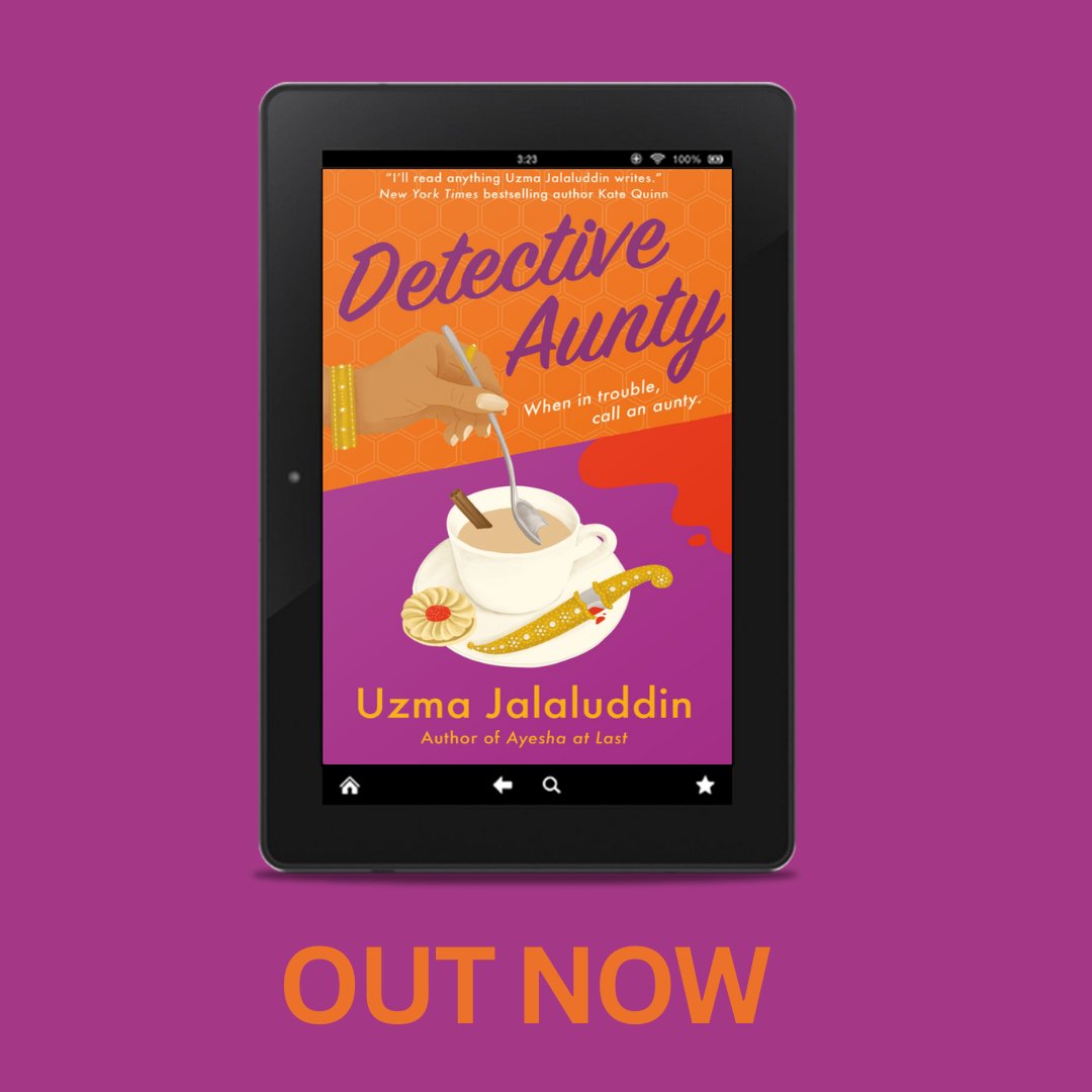 Headline Accent (@headlineaccent) on Twitter photo 'Uzma Jalaluddin has once more hit it out of the park' Nalini Singh
'A charmer from beginning to end' Kate Hilton
#DetectiveAunty, the debut cosy mystery from <a href="/UzmaWrites/">Uzma Jalaluddin</a> is out today!
☕Order now: geni.us/DetectiveAunty 'Uzma Jalaluddin has once more hit it out of the park' Nalini Singh
'A charmer from beginning to end' Kate Hilton
#DetectiveAunty, the debut cosy mystery from <a href="/UzmaWrites/">Uzma Jalaluddin</a> is out today!
☕Order now: geni.us/DetectiveAunty