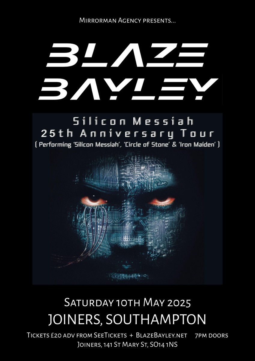 🔥THIS SATURDAY 🔥

<a href="/realblazebayley/">blazebayleyofficial</a> 
<a href="/joinerslive/">The Joiners</a> #Southampton

With free meet+greet with Blaze, and support from <a href="/WhiteRavenDown/">White Raven Down</a> 

🎟️seetickets.com/event/blaze-ba…