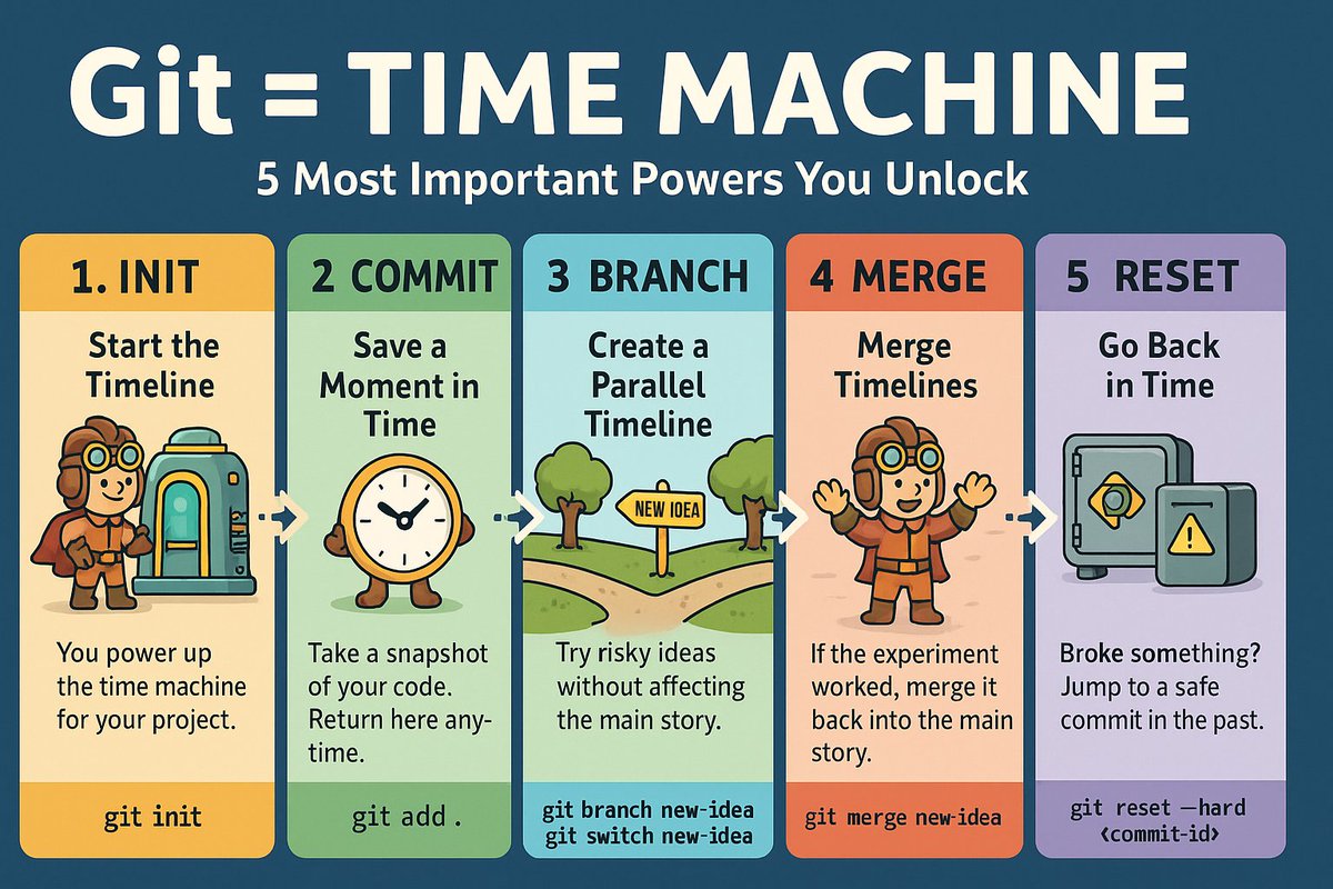 Every developer deserves a second chance.
And a third. And a fourth.
Git gives you that.