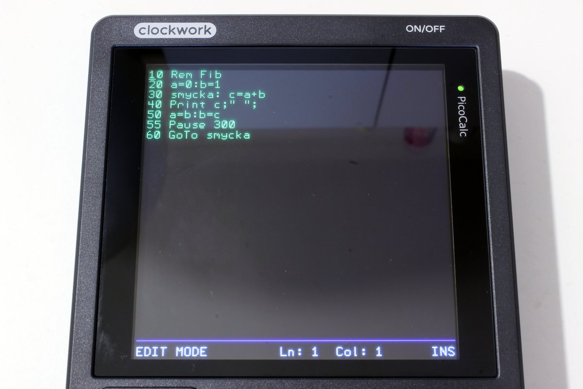 oldsoft's tweet image. To je hezký! #PicoCalc