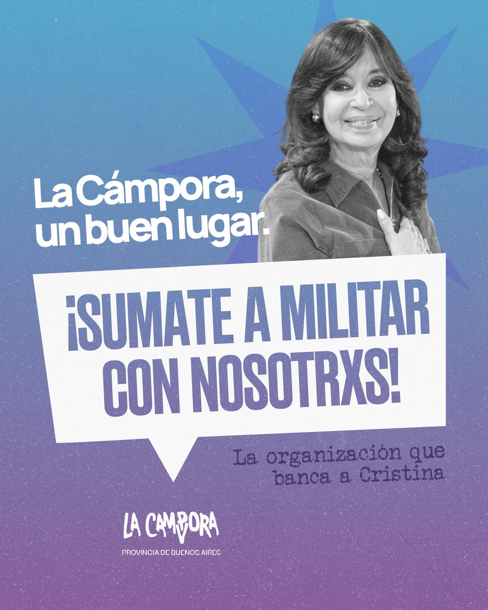LaCamporaHur's tweet image. Sumate a la organización que siempre banca a Cristina, sumate a La Cámpora ✌🏽

🤳🏼 Escribinos al 11 5346-1182 o por privado