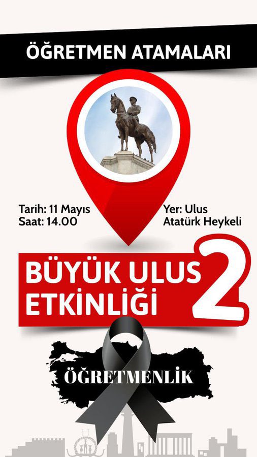 Artık bir değil, binleriz. 

11 Mayıs’ta tekrardan ulusta olacağız.

Sen yoksan bir değil, çok eksiğiz. 

#EkAtama2024MebVeMaliyede