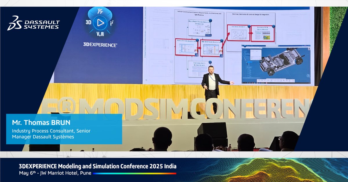 Multidisciplinary MODSIM meets Software Defined Vehicles—Thomas Brun dives deep into MBSE and how it's empowering next-gen automotive engineering, live at #3DEXPERIENCEConference2025