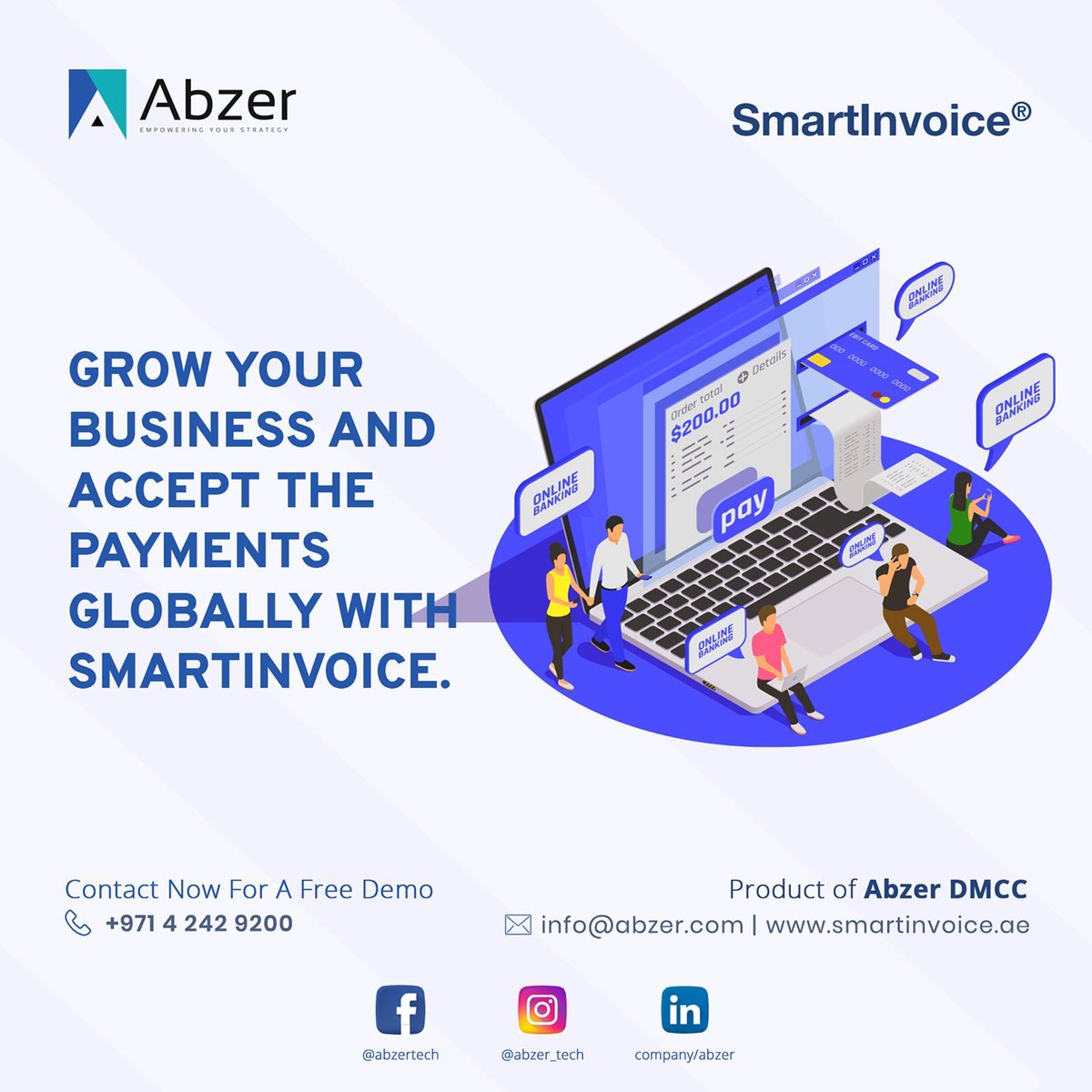 abzer_tech's tweet image. Scale your business and get paid from anywhere with SmartInvoice...

smartinvoice.ae

Call us: +971 42429200

#SmartInvoice #eInvoicing #OnlineInvoice #Abzer #AbzerDMCC #fintech