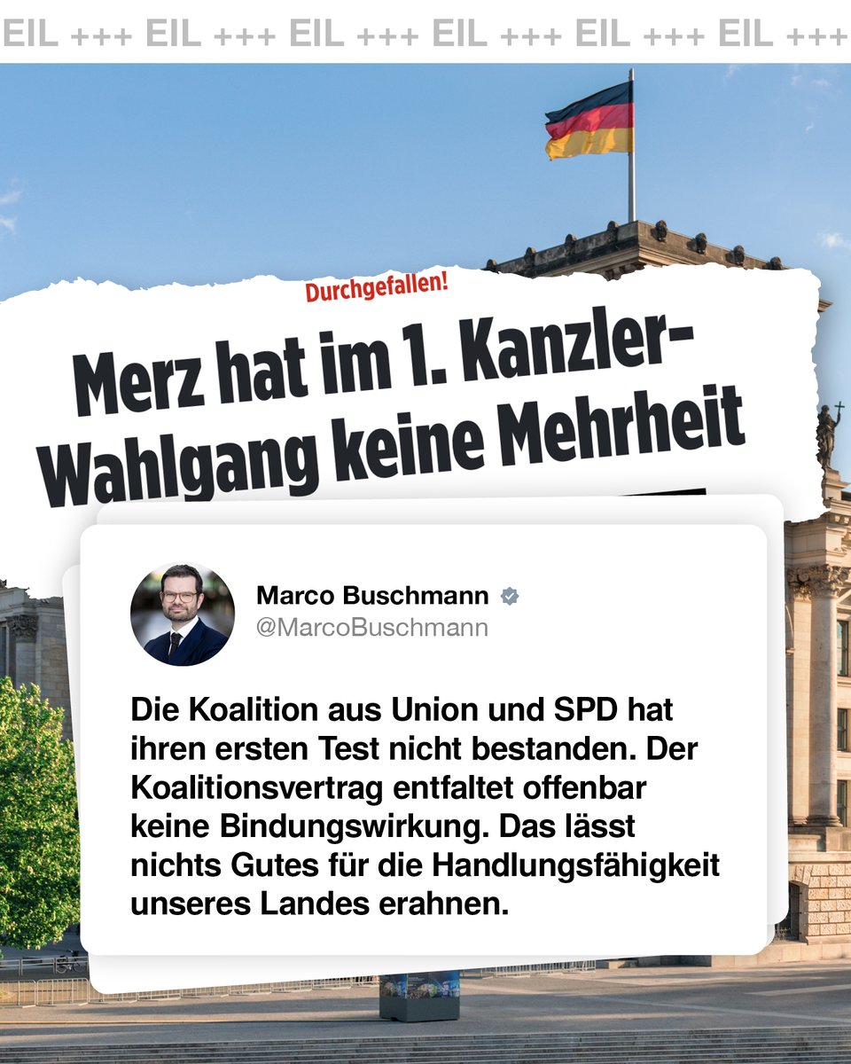 Deutschland braucht eine stabile Regierung. Dass es unter den Abgeordneten von Union und SPD aber keine stabile Mehrheit zu geben scheint, ist ein fatales Zeichen – ganz unabhängig davon, was der Koalitionsvertrag an Reformmangel bietet.