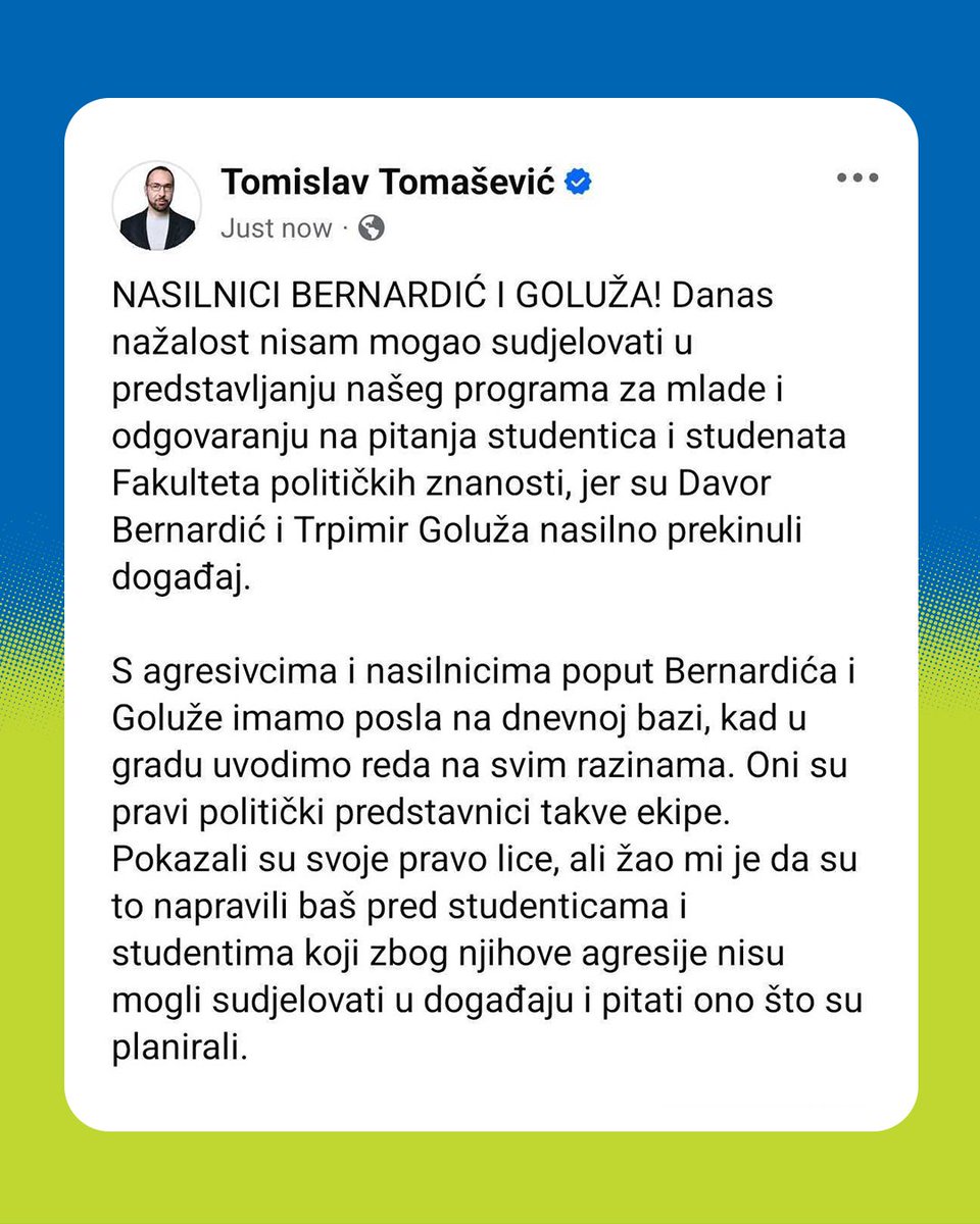 Tomislav Tomašević (@ttomasevichr) on Twitter photo 
