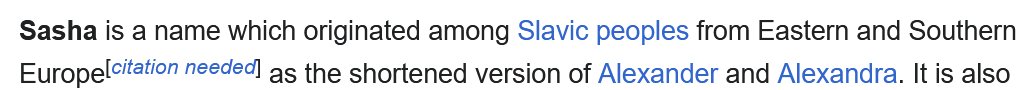 Martian_Wolf_X's tweet image. I had no idea that Sasha was the abbreviation of Alexandra (or Alexander)...  🤔