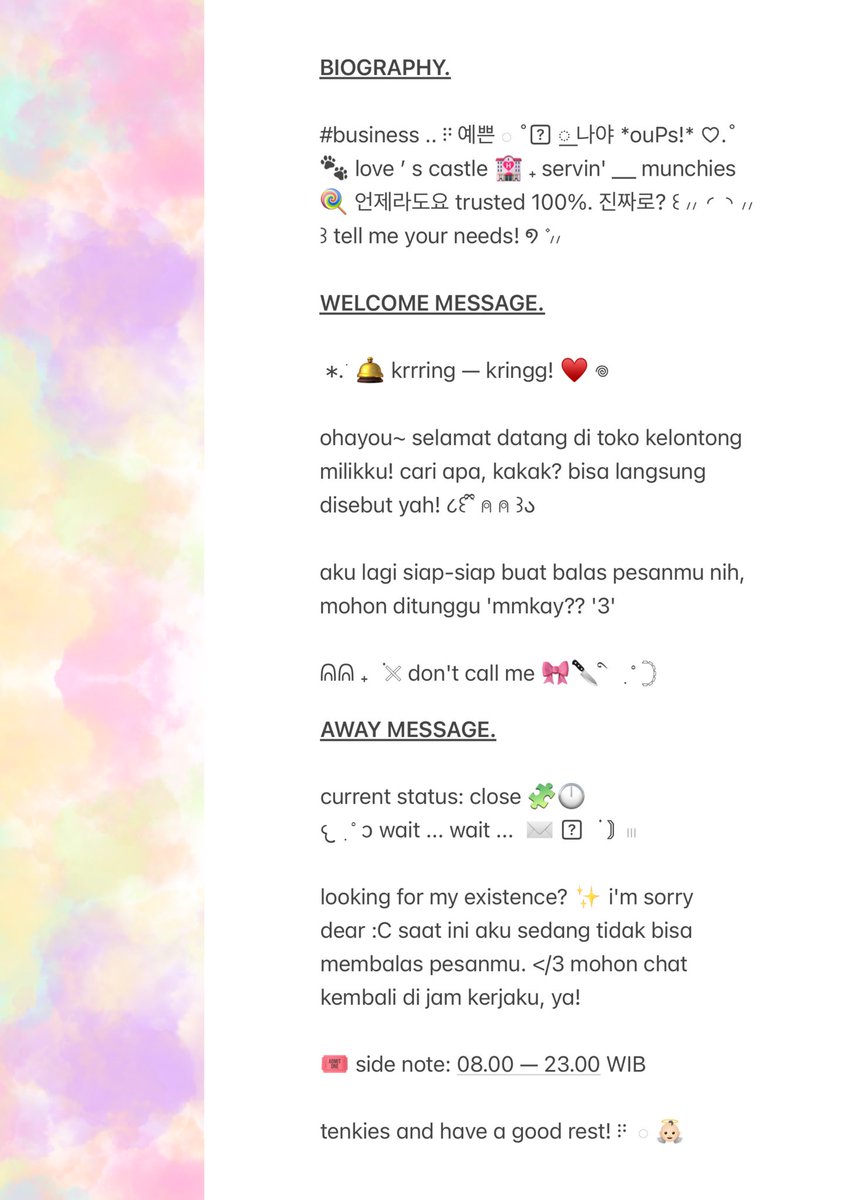 littlesdoe's tweet image. ᅠ
HELP RT? Thank you! 🍭🩷

Halo teman-timun, Eyin bawa RS bundle BA dengan harga affordable yang bisa langsung ditake!!! 🧩🍒 Free revisi minor juga, lho. Go grab yours and check ALT for more informations! 💭

📒 QRIS ONLY. 
#zonauang #zonaba #zonajajan 
ᅠ