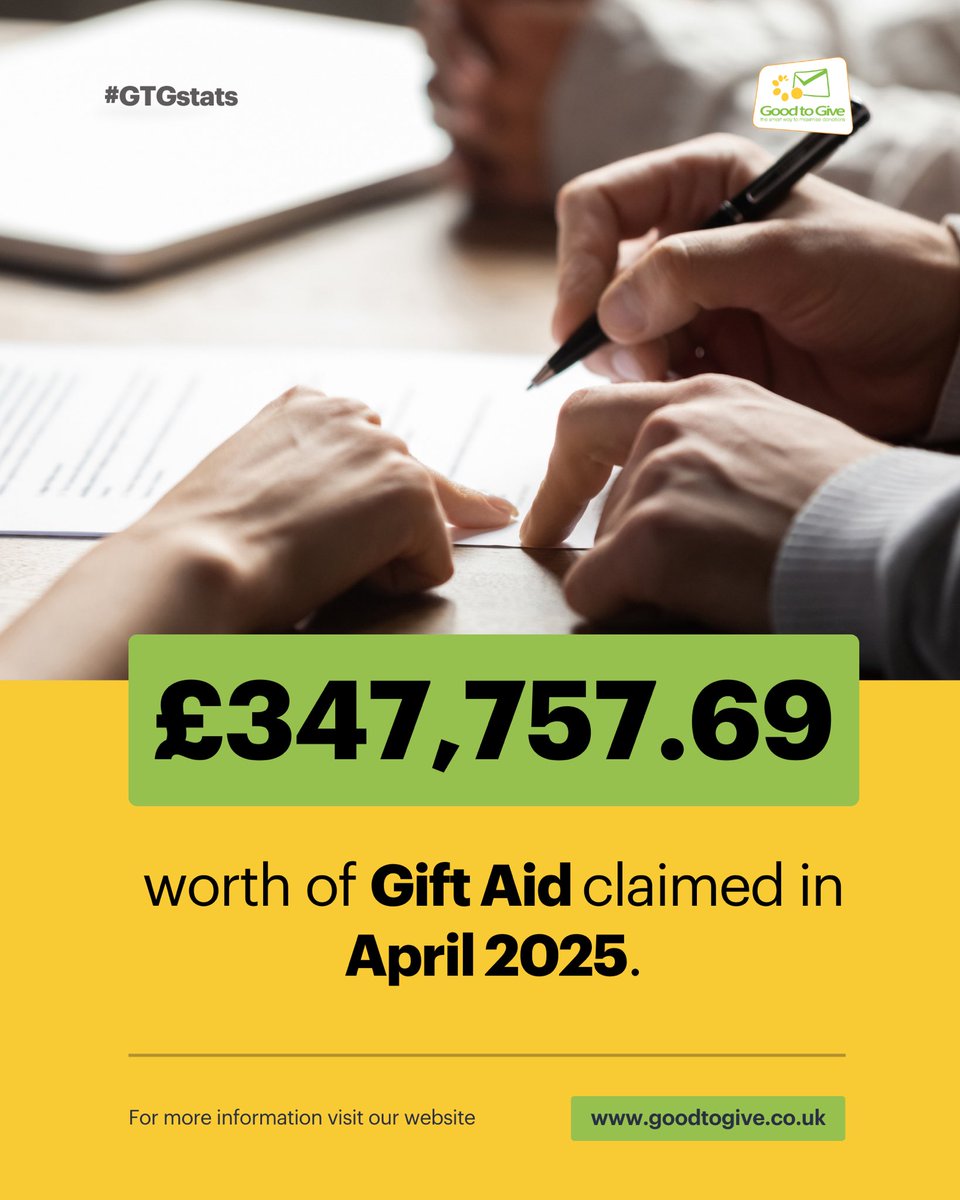 GiftAidUK's tweet photo. Last month we claimed a total of £347,757.69 worth of Gift Aid on behalf of our clients. 

Our Gift Aid Management service is designed to streamline the entire process. 

For further details visit our website: https://t.co/kD5dkPnnxK

#giftaid #charity #goodtogive https://t.co/skRTwHDMln
