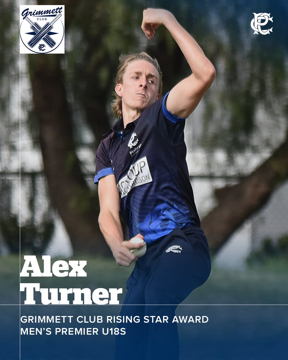 🎖 Congrats to our Grimmett Club Rising Star Award winners from the 2024/25 Premier Men's &amp; Women's U18s. 

⏹ ELIZABETH CORMACK: 203 runs at 50.75, a HS of 58, 5 wkts at 16.40

⏹ ALEX TURNER: captain, 327 runs at 46.71, back-to-back 100s, 14 wkts at 16.14

👏👏👏
#trueblues