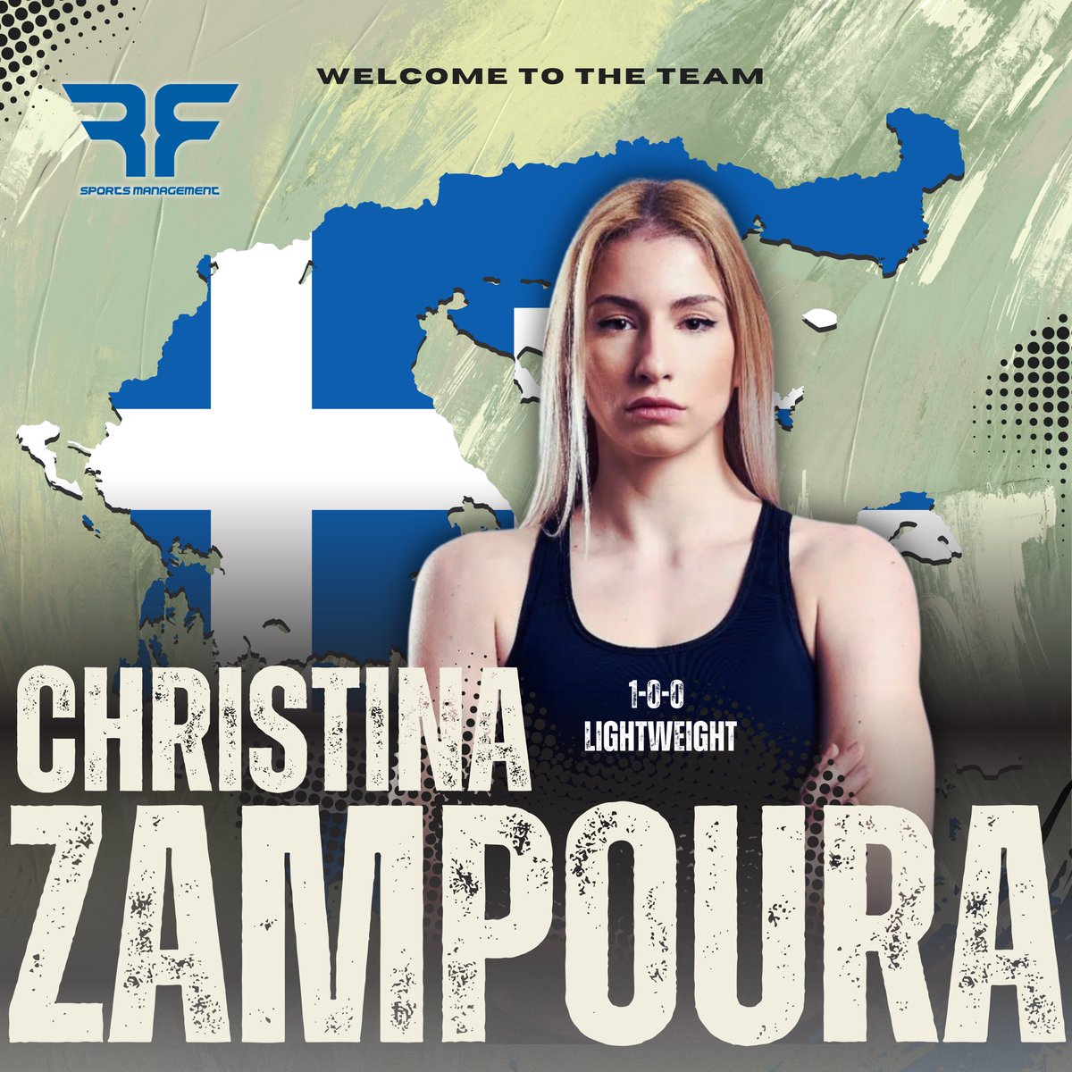 KateRadomska's tweet photo. ‘ Welcome to the Team ‘ graphic made for @rf_sportsmanagement 

#femaleboxing #sportsmanagement https://t.co/hC3d7gpf0k