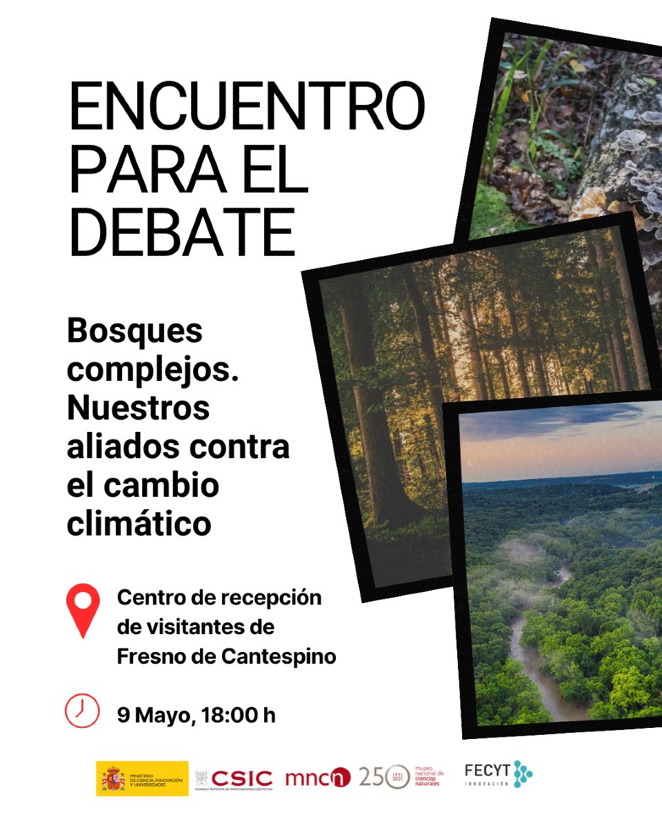Museo Nacional de Ciencias Naturales (@mncn_csic) on Twitter photo #proyectoERA Mesa redonda: Bosques complejos. Nuestros aliados contra el cambio climático.🌳¿Cómo influyen los #bosques en nuestra vida diaria. 🎙️<a href="/xiomara_cantera/">Xiomara Cantera</a> (MNCN), Cristina Mazagatos(Talher), Andrés Bravo(MNCN), Sara Fernández(educadora ambiental) y Manuel García(SEPRONA). #proyectoERA Mesa redonda: Bosques complejos. Nuestros aliados contra el cambio climático.🌳¿Cómo influyen los #bosques en nuestra vida diaria. 🎙️<a href="/xiomara_cantera/">Xiomara Cantera</a> (MNCN), Cristina Mazagatos(Talher), Andrés Bravo(MNCN), Sara Fernández(educadora ambiental) y Manuel García(SEPRONA).
