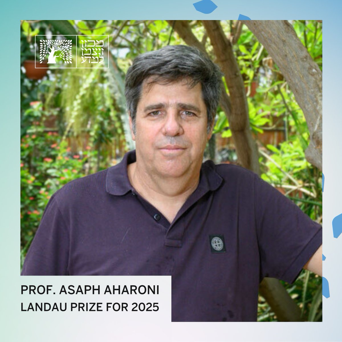 Weizmann Institute (@weizmannscience) on Twitter photo Congratulations to Prof. <a href="/AsaphAharoni/">asaph aharoni</a> of the Department of Plant and Environmental Sciences, upon being awarded the Landau Prize for 2025 Congratulations to Prof. <a href="/AsaphAharoni/">asaph aharoni</a> of the Department of Plant and Environmental Sciences, upon being awarded the Landau Prize for 2025