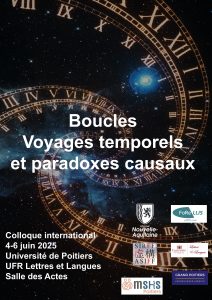 [COLLOQUE]

Le colloque international "Boucles : voyages temporels et paradoxes causaux" se déroulera du mercredi 04 juin au vendredi 06 juin 2025 à l'Université de Poitiers.

Infos et programme :
forellis.labo.univ-poitiers.fr/colloque-boucl…