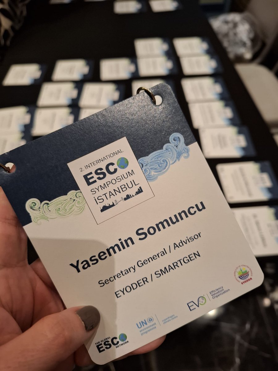 Yasemin Somuncu (@yaseminsomuncu) on Twitter photo 6 kıta ve 42 ülkeden 200’e yakın katılacağı sektörün en önemli etkinliğine ev sahipliği yapmanın haklı onurunu yaşıyoruz. #ESCO2025 #EnerjiFinansmanı #EnerjiVerimliliği #EnergyFinancing #EnergyEfficiency <a href="/_EYODER_/">Enerji Verimliliği ve Yönetimi Derneği</a> 6 kıta ve 42 ülkeden 200’e yakın katılacağı sektörün en önemli etkinliğine ev sahipliği yapmanın haklı onurunu yaşıyoruz. #ESCO2025 #EnerjiFinansmanı #EnerjiVerimliliği #EnergyFinancing #EnergyEfficiency <a href="/_EYODER_/">Enerji Verimliliği ve Yönetimi Derneği</a>