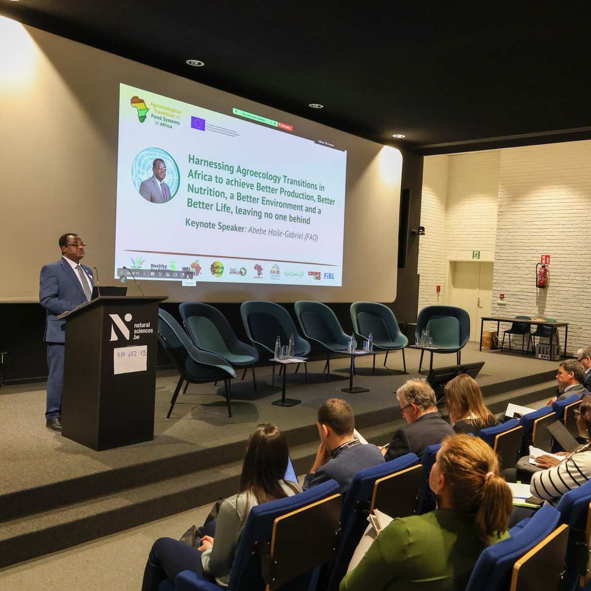 FAO Brussels (@faobrussels) on Twitter photo At the <a href="/fiblorg/">FiBL</a> conference on Agroecological Transition of Food Systems in Africa, <a href="/FAO/">Food and Agriculture Organization</a>'s ADG & Regional Rep for Africa <a href="/AbebeHGabriel/">Abebe Haile-Gabriel</a> highlighted how #Agroecology can help achieve Better Production, Better Nutrition, a Better Environment & a Better Life, leaving no one behind! At the <a href="/fiblorg/">FiBL</a> conference on Agroecological Transition of Food Systems in Africa, <a href="/FAO/">Food and Agriculture Organization</a>'s ADG & Regional Rep for Africa <a href="/AbebeHGabriel/">Abebe Haile-Gabriel</a> highlighted how #Agroecology can help achieve Better Production, Better Nutrition, a Better Environment & a Better Life, leaving no one behind!