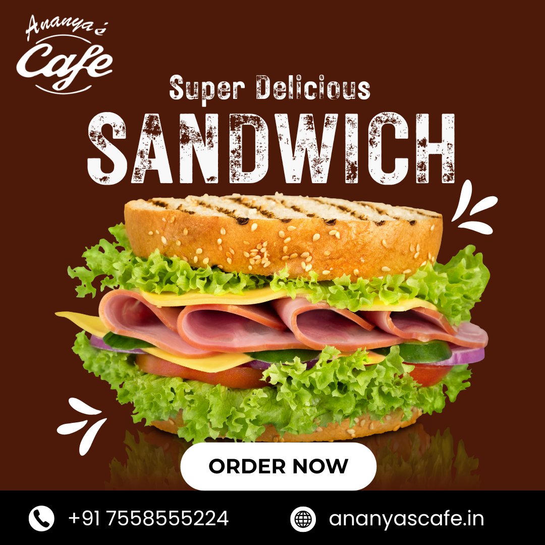 ananyascafe's tweet photo. 🥪 Craving something Super Delicious?
Say hello to the freshest, juiciest, and most loaded sandwich in town! 🧀🥬🍅
Only at Ananya's Café – where every bite is love at first crunch! 😋
📞 Order Now: +91 7558555224
🌐 Visit: https://t.co/hE3hyZiVqA
#AnanyasCafe https://t.co/cTMtJtyfbA