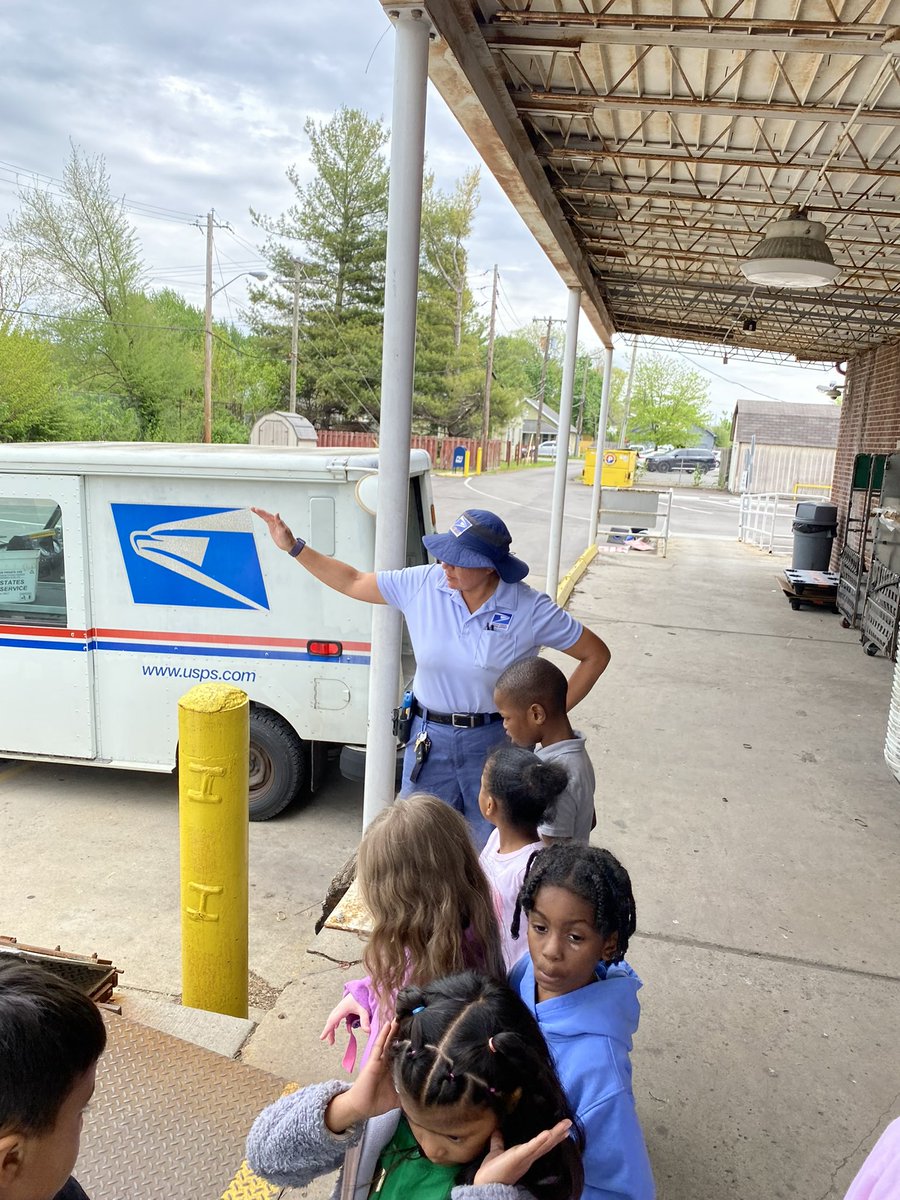 Kindergarten has been learning about the helpers in our community. They’ve had visits from the fire department, EMS, and even took a walking trip to our post office!
