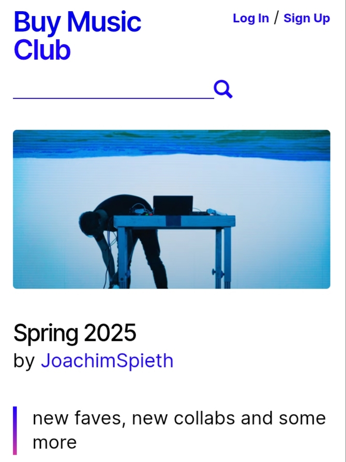 JOACHIM SPIETH (@joachimspieth) on Twitter photo <a href="/buymusicclub/">Buy Music Club</a> picks with
@loscil <a href="/abulmogard/">Abul Mogard</a> <a href="/juanatkins/">Juan Atkins</a> <a href="/Claudioprc/">Claudio</a>
<a href="/AgusMena19/">Agus ML</a> <a href="/markusguentner/">MarkusGuentner</a> <a href="/ZAKE_DRONE/">zakè</a> <a href="/karenvogtmusic/">Karen Vogt (was here)</a> <a href="/delsinrecords/">Delsin Records</a> <a href="/PepoGalan/">Pepo Galán</a> @semanticarecords
buymusic.club/list/joachimsp… <a href="/buymusicclub/">Buy Music Club</a> picks with
@loscil <a href="/abulmogard/">Abul Mogard</a> <a href="/juanatkins/">Juan Atkins</a> <a href="/Claudioprc/">Claudio</a>
<a href="/AgusMena19/">Agus ML</a> <a href="/markusguentner/">MarkusGuentner</a> <a href="/ZAKE_DRONE/">zakè</a> <a href="/karenvogtmusic/">Karen Vogt (was here)</a> <a href="/delsinrecords/">Delsin Records</a> <a href="/PepoGalan/">Pepo Galán</a> @semanticarecords
buymusic.club/list/joachimsp…