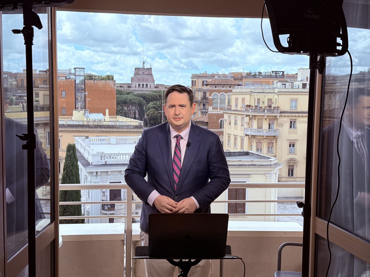 Joe St. George (@joestgeorge) on Twitter photo We are live from Rome this morning for <a href="/EWScrippsCo/">The E.W. Scripps Co.</a> <a href="/scrippsnews/">Scripps News</a> morning shows.
The conclave begins tomorrow. We are live from Rome this morning for <a href="/EWScrippsCo/">The E.W. Scripps Co.</a> <a href="/scrippsnews/">Scripps News</a> morning shows.
The conclave begins tomorrow.