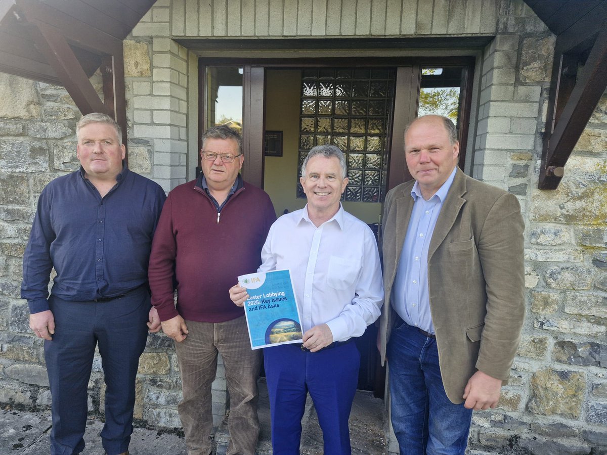 William Dolan (@williamd_ifa) on Twitter photo Delegation from Laois IFA met with Deputy Sean Fleming on issues including Gaec 2, Nitrates, TB and Acres, <a href="/IFAmedia/">Irish Farmers' Association</a> Delegation from Laois IFA met with Deputy Sean Fleming on issues including Gaec 2, Nitrates, TB and Acres, <a href="/IFAmedia/">Irish Farmers' Association</a>