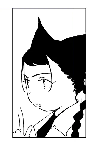 先太りのペンで大まかにかいて先細りのペンで仕上げるハイブリットで次の原稿描いてみよう。 