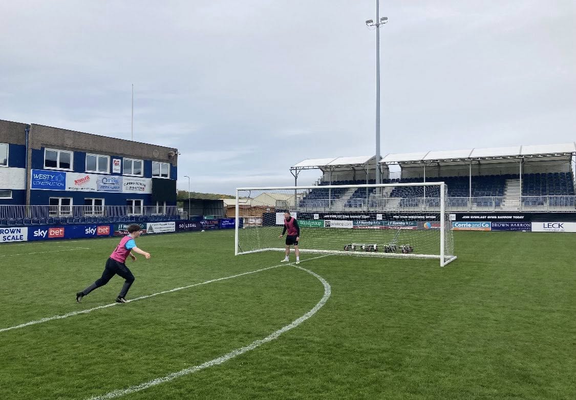 Last week, we had the pleasure of welcoming several fantastic groups to The SO Legal Stadium for a final kickabout on the pitch before summer renovations began. 🏟️

#WeAreBarrow