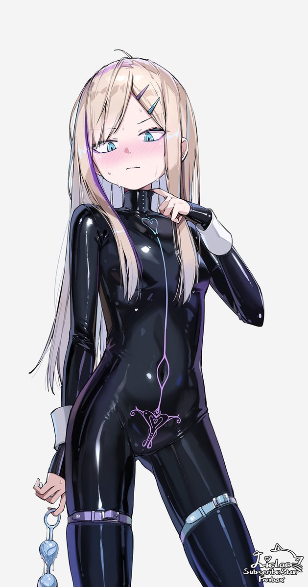 Shiny Bea-chan・テカテカのベアちゃん

"This clothes tightly cling to my body, what is this erotic look? It feels good~♡"
「この服、体にぴっちりはりついて..何このえっちな感覚、気持ちい～♡"」

Practice. Original Character, Beatrice.
練習。オリキャラ、ベアトリスちゃん。 
