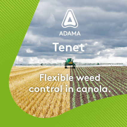 Tenet® – the only Group 15 herbicide registered for post-emergent use. The ideal ‘top up’ in conventional or herbicide-tolerant canola.

Visit our website to learn more: bit.ly/44s1NpC

#Tenet #ADAMA