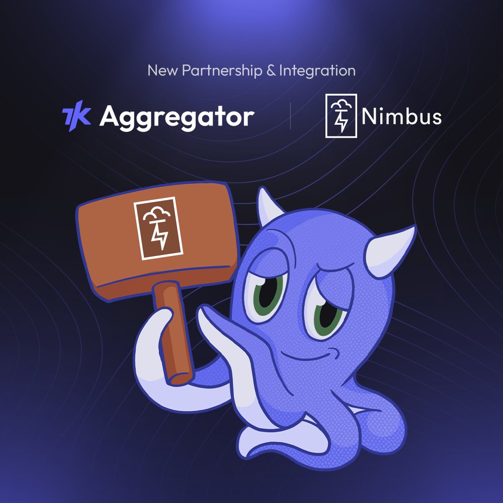 7K Smart Trading (๐,๐ค) (@7k_ag_) on Twitter photo ๐ New Partnership & Integration: 7K X <a href="/get_nimbus/">Nimbus ๐ฉ๏ธ - Web3 Data layer for your dAPP</a> ๐ฉ
After standing by us on many adventures, Nimbus is now officially part of the 7K family!
Nimbus is a cross-chain DeFi hub that:
๐ Simplifies portfolio tracking,
๐ Offers real-time data,
๐ Facilitates swaps/bridges on ๐ New Partnership & Integration: 7K X <a href="/get_nimbus/">Nimbus ๐ฉ๏ธ - Web3 Data layer for your dAPP</a> ๐ฉ
After standing by us on many adventures, Nimbus is now officially part of the 7K family!
Nimbus is a cross-chain DeFi hub that:
๐ Simplifies portfolio tracking,
๐ Offers real-time data,
๐ Facilitates swaps/bridges on